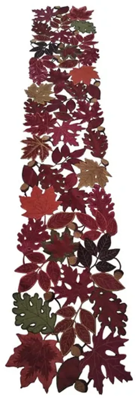 72  Cut Out Leaves Table Runner