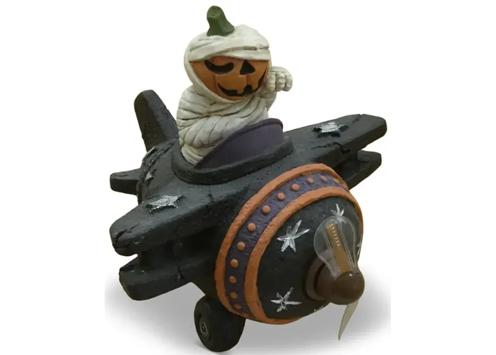 Pumpkin Mummy in Plane