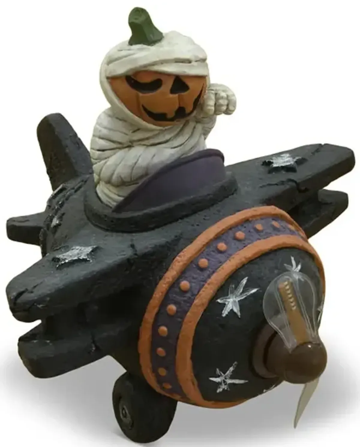 Pumpkin Mummy in Plane