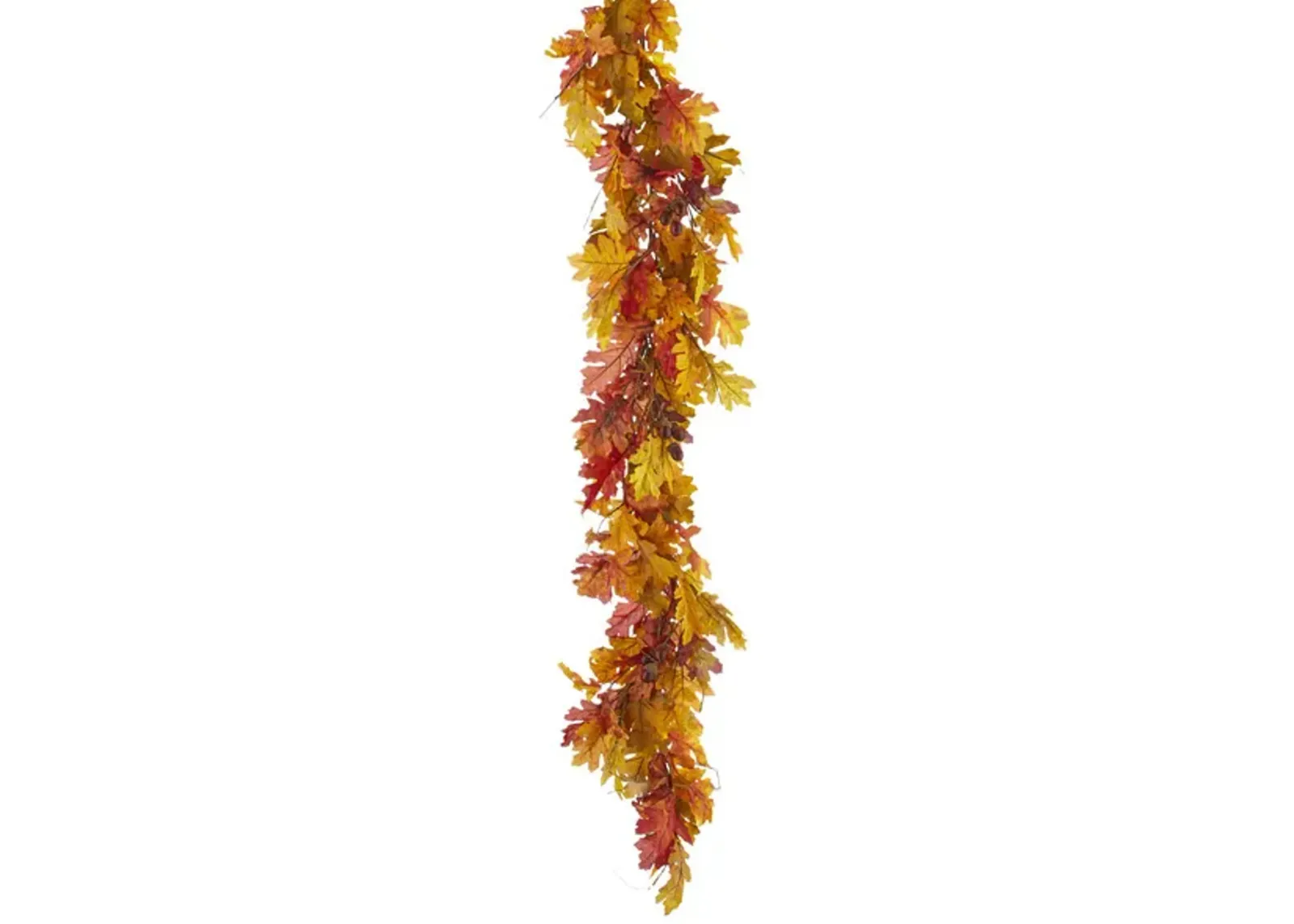 6  Oak Leaves Acorn Garland