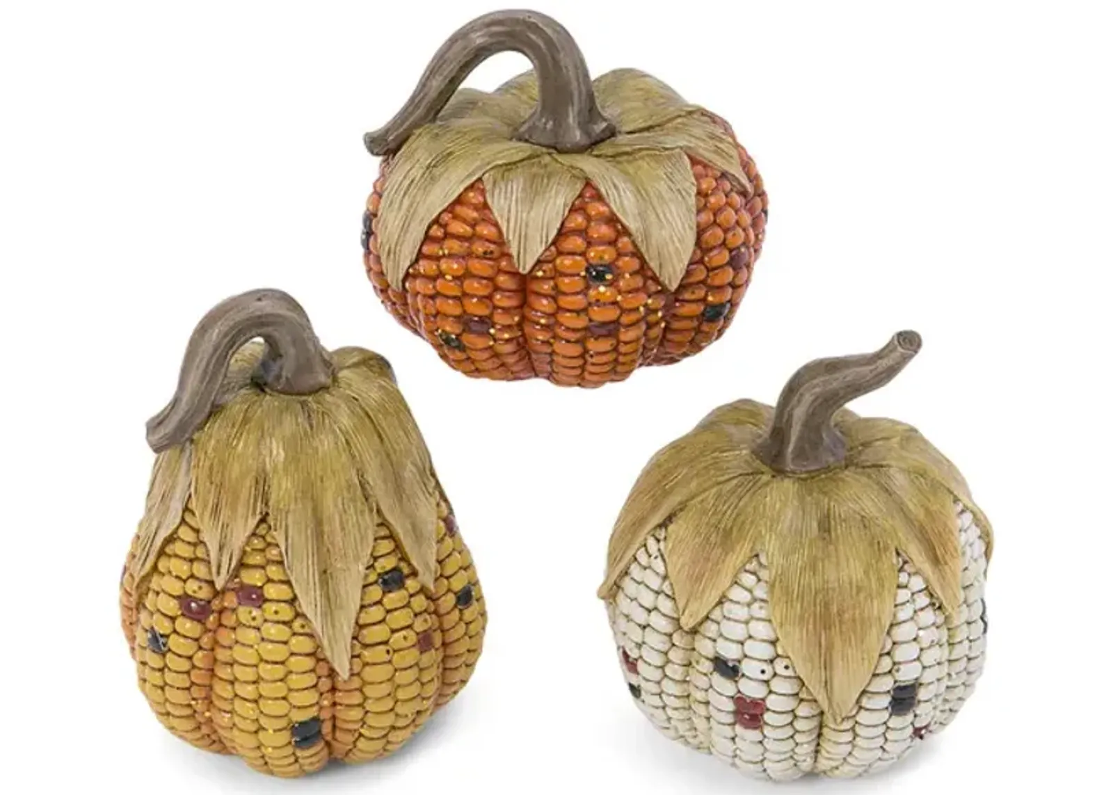 Assorted Corn Cob Pumpkins