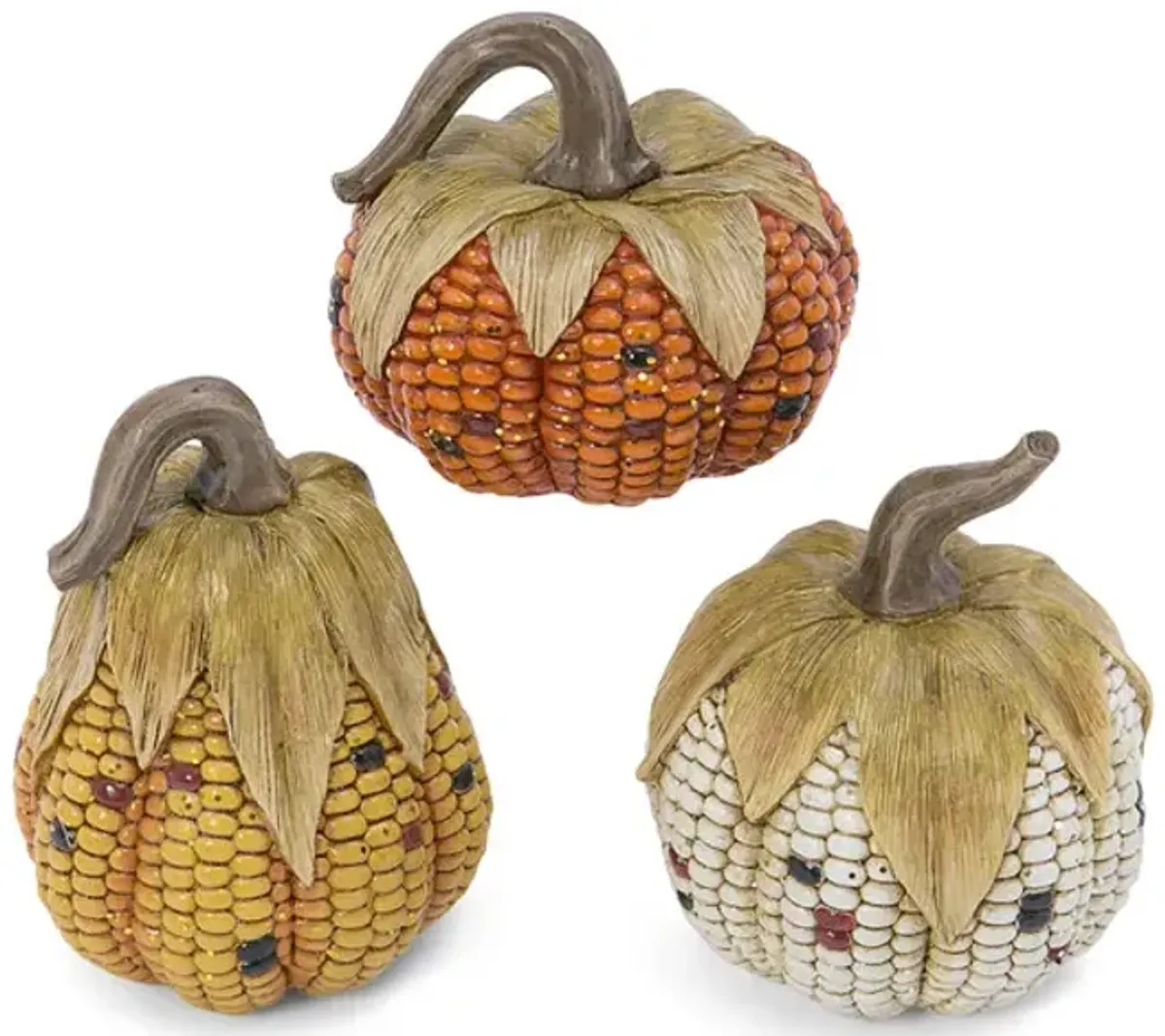 Assorted Corn Cob Pumpkins