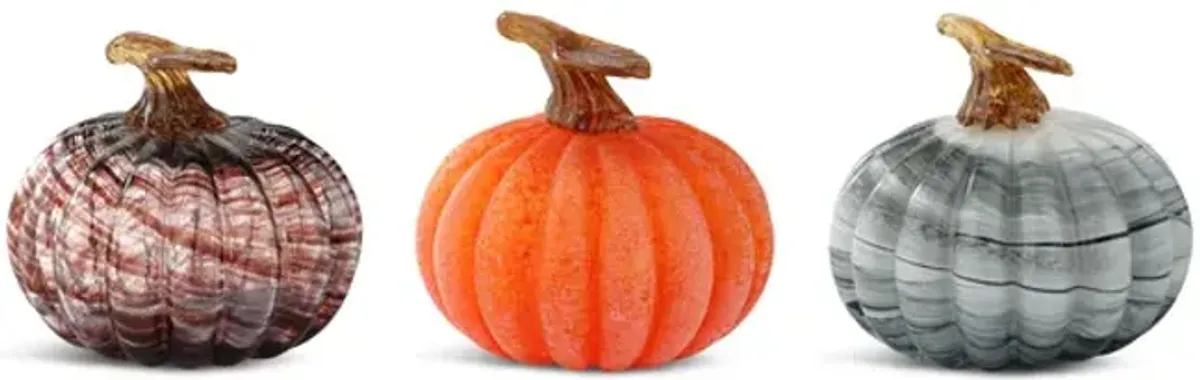 Glass Pumpkin - Assorted Style   Color