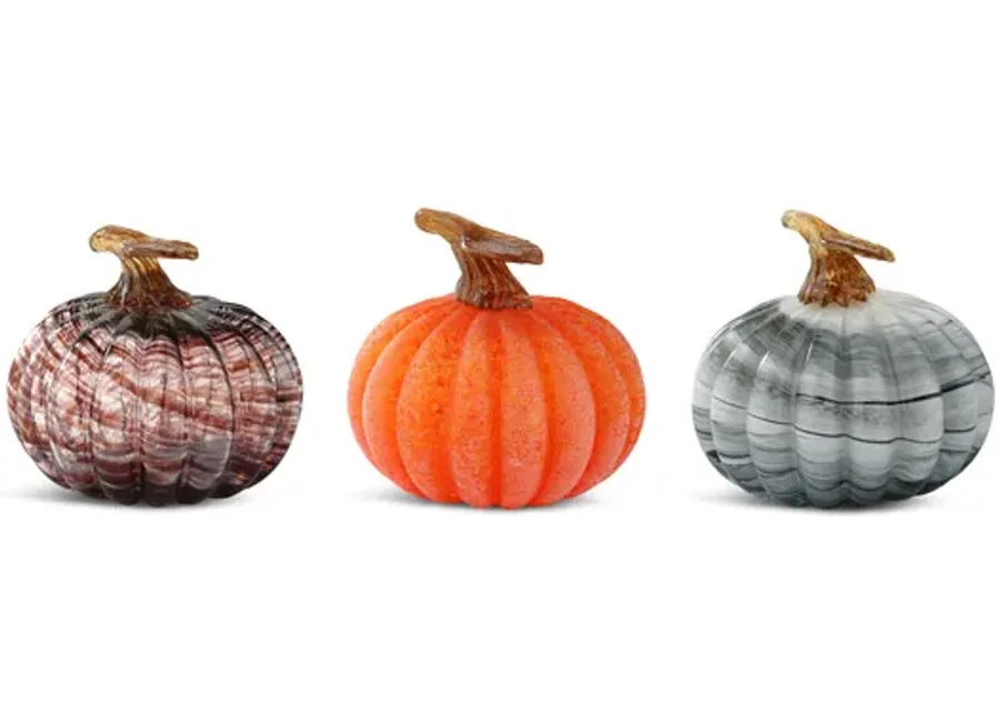 Glass Pumpkin - Assorted Style   Color