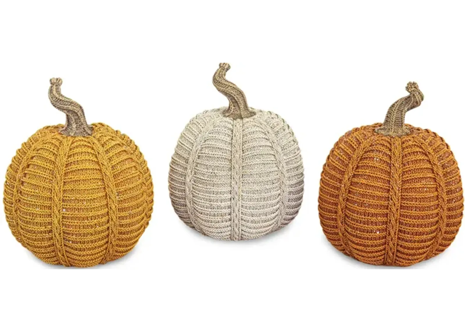 Assorted Glitter Weave Pumpkins