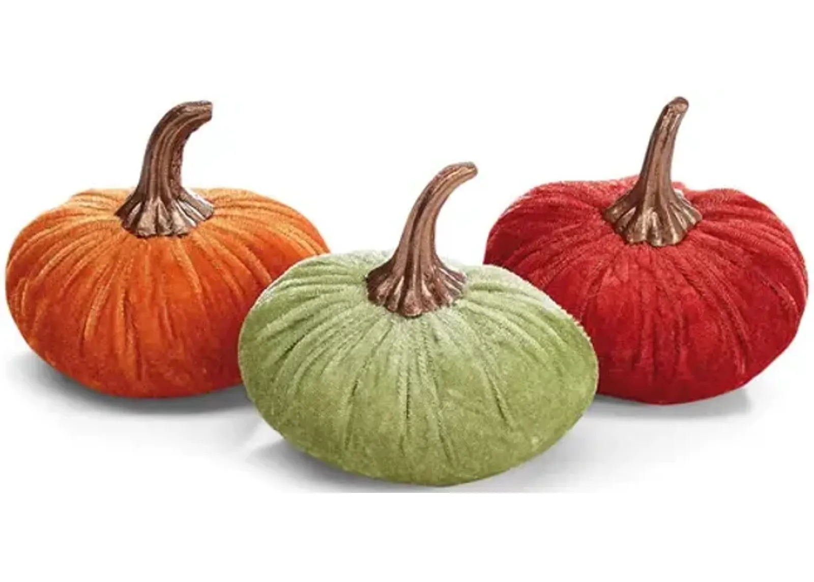 Assorted Small Velvet Pumpkins