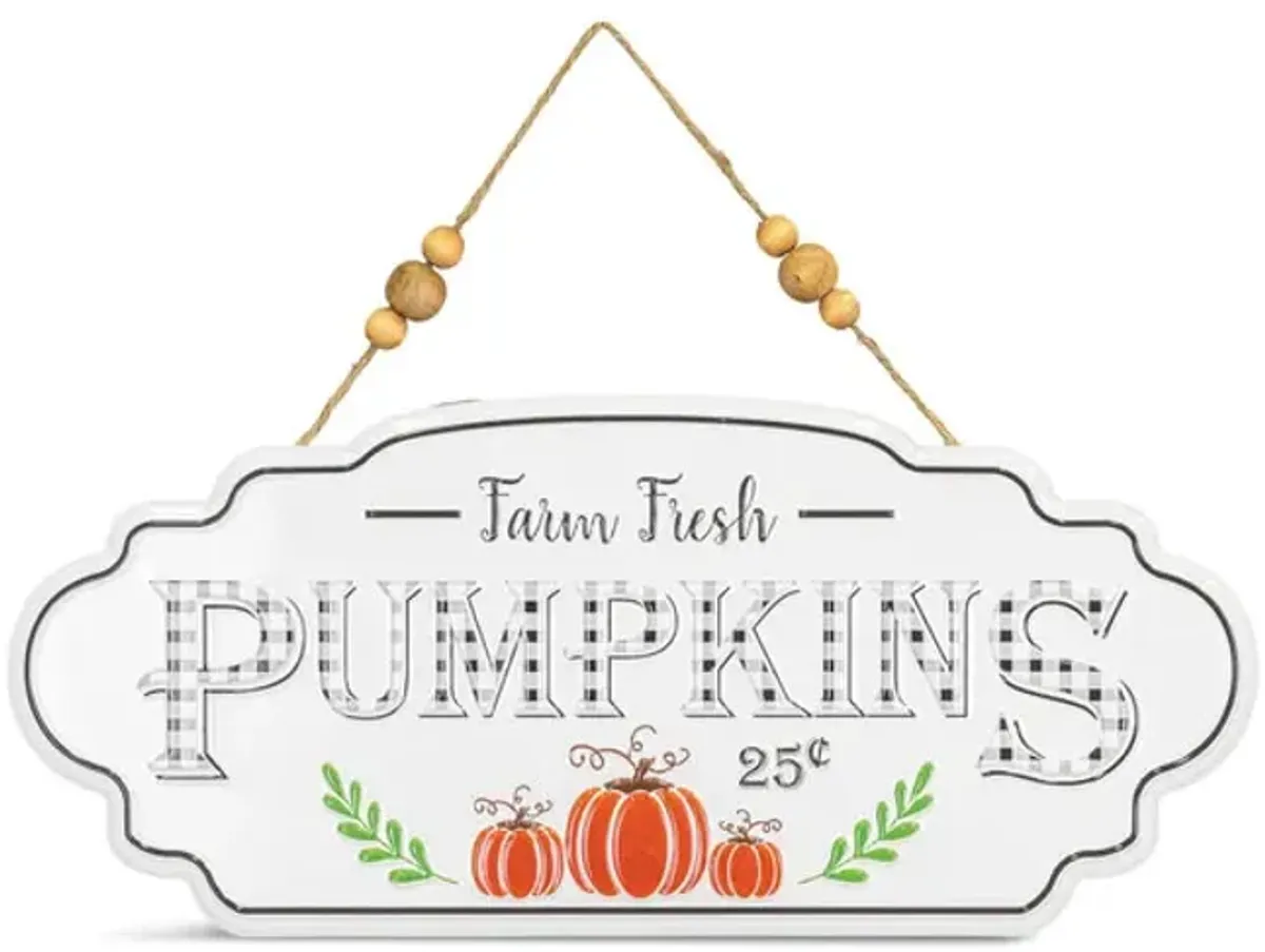 Farm Fresh Pumpkin Sign