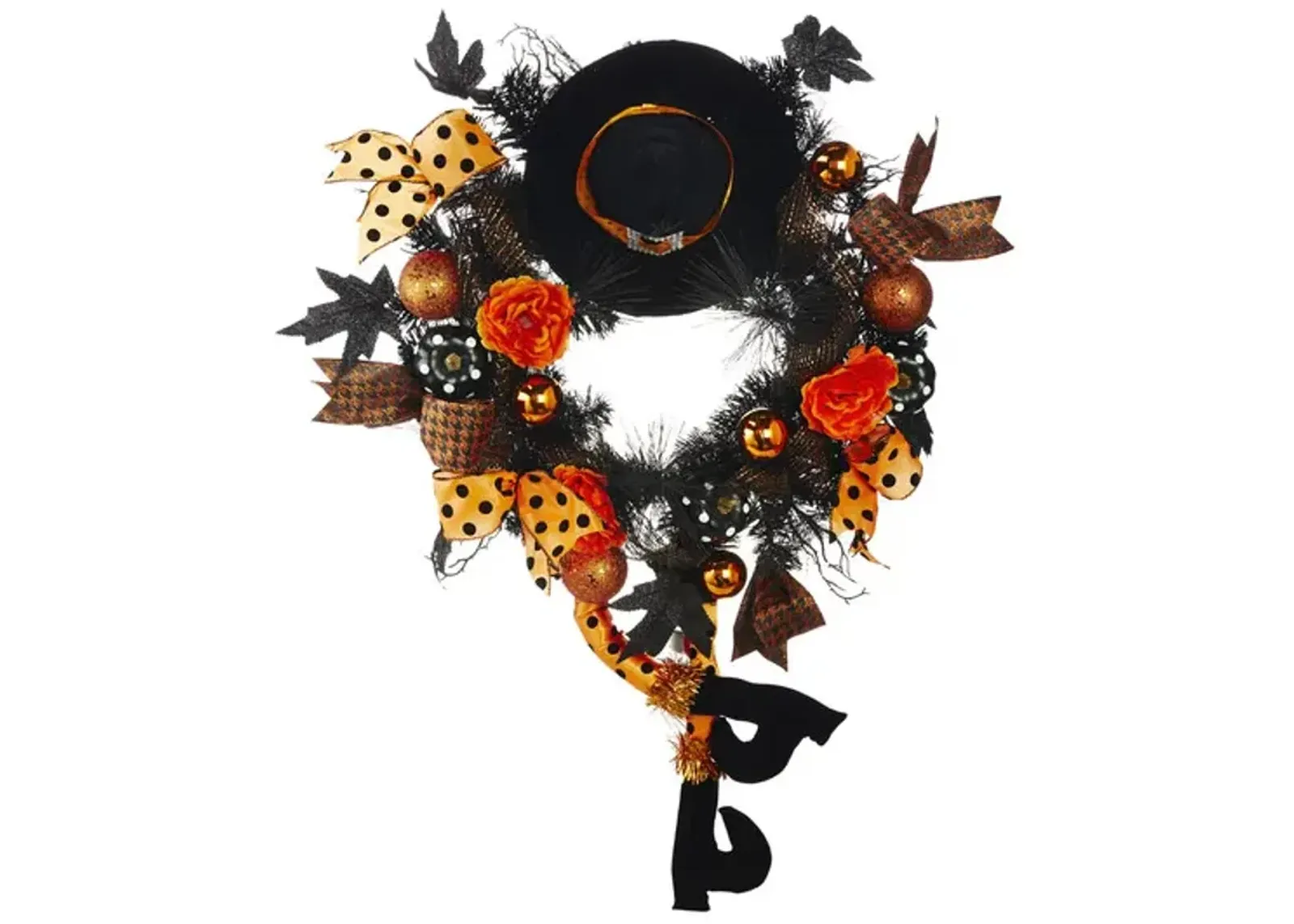 Halloween Witch Wreath