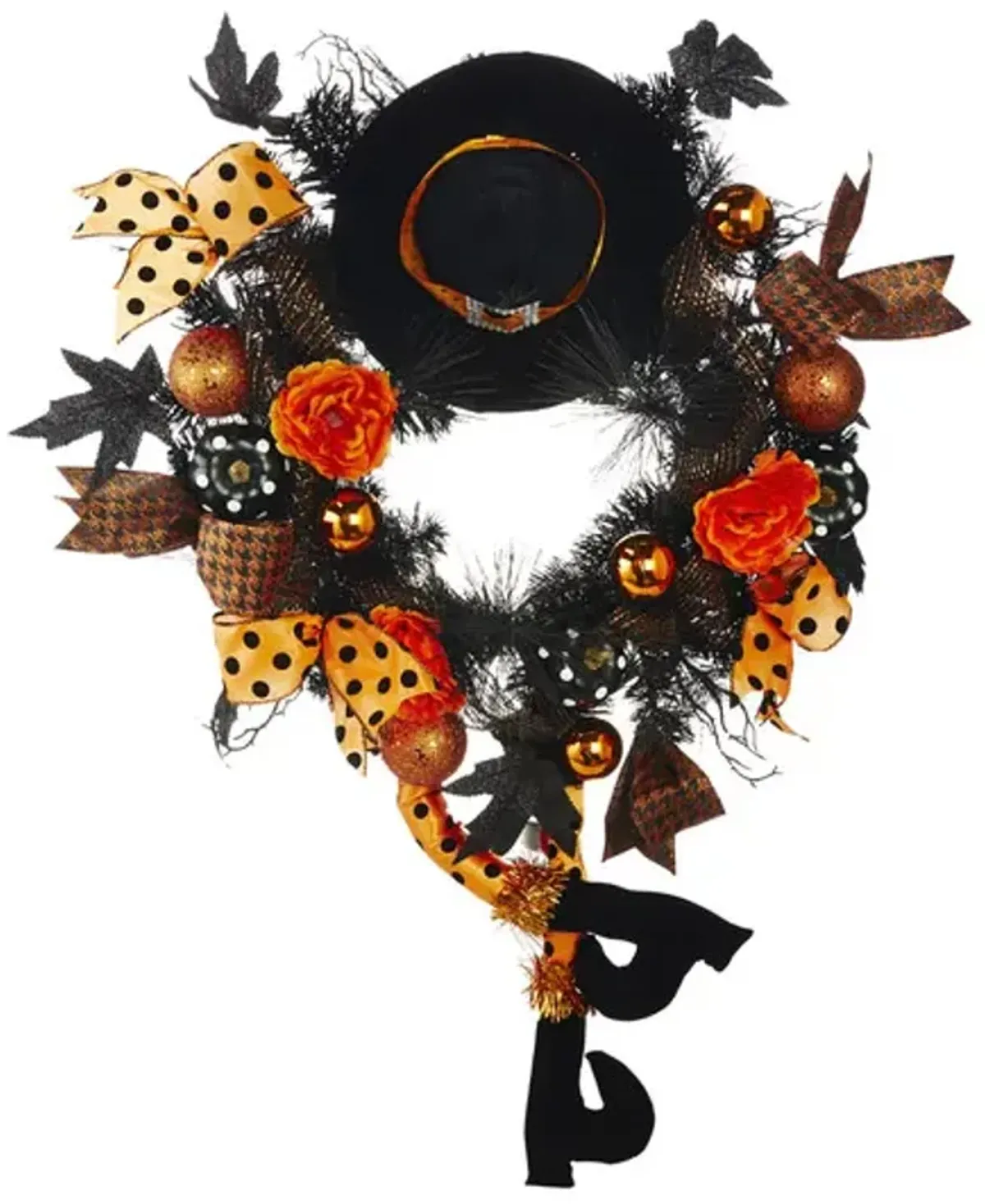 Halloween Witch Wreath