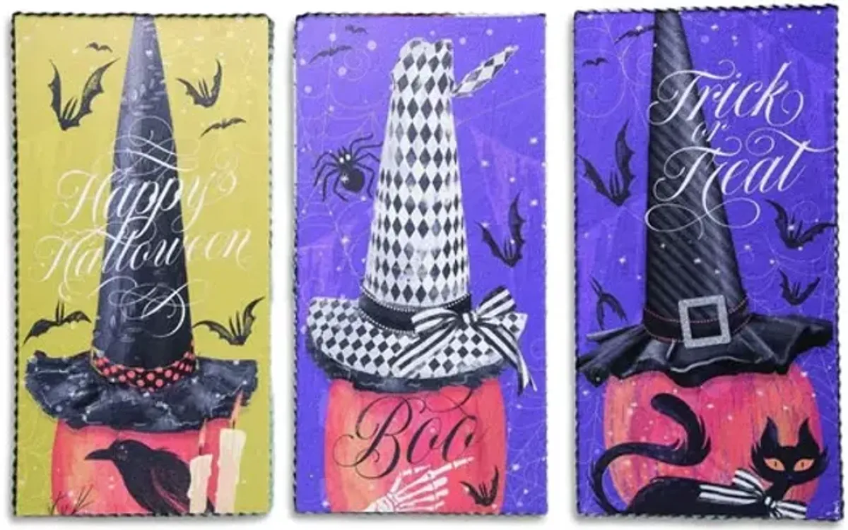 Assorted Witch Hat Wall Decor