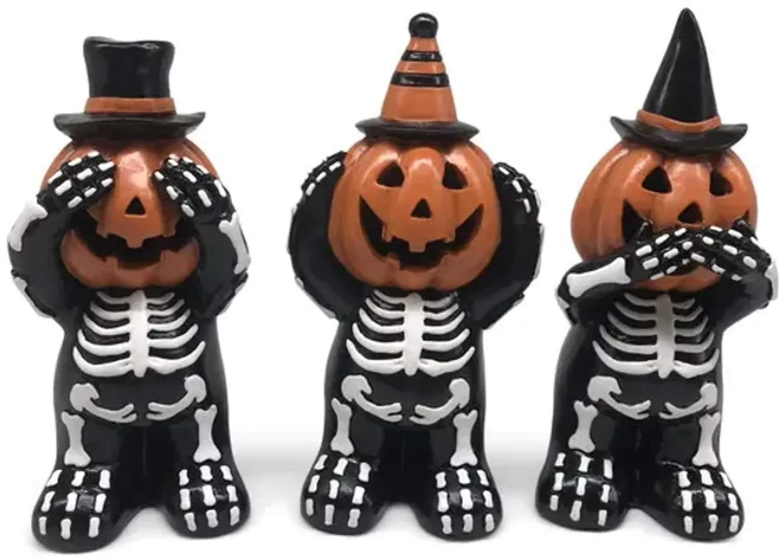 Assorted Pumpkin Skeleton With LED Lights