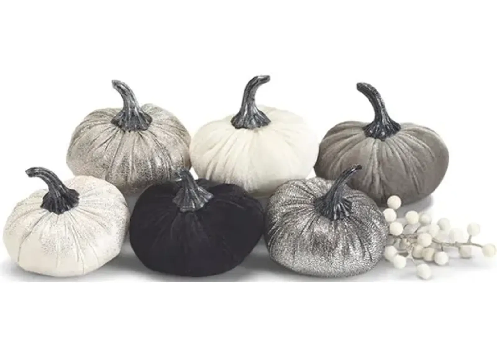 Assorted Velvet Pumpkins