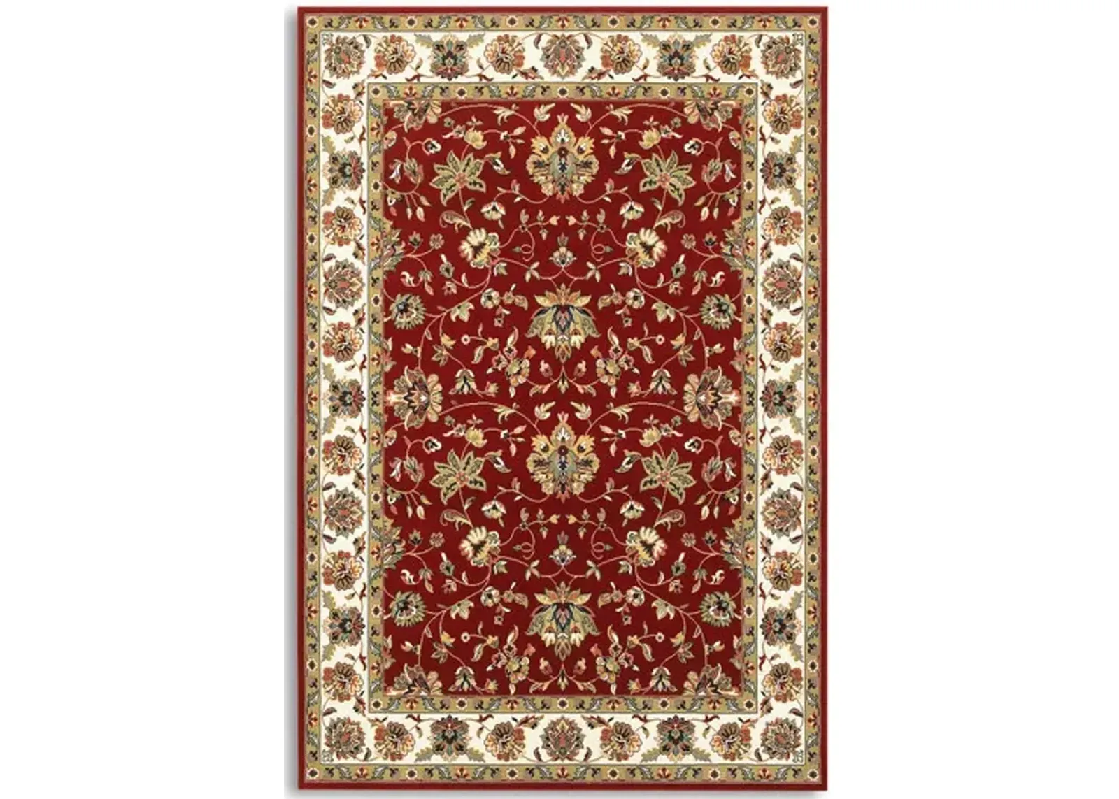 Kashan Alabaster Red Area Rug - 1 10  X 3 0  