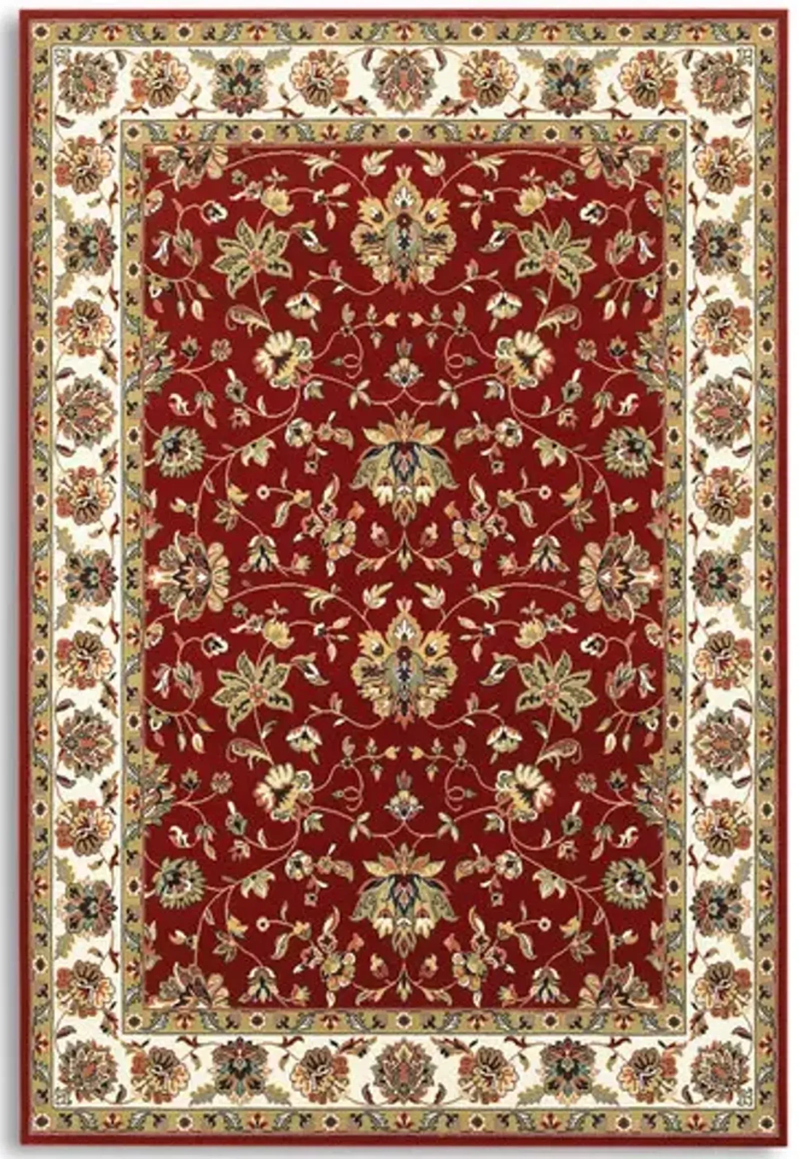 Kashan Alabaster Red Area Rug - 1 10  X 3 0  