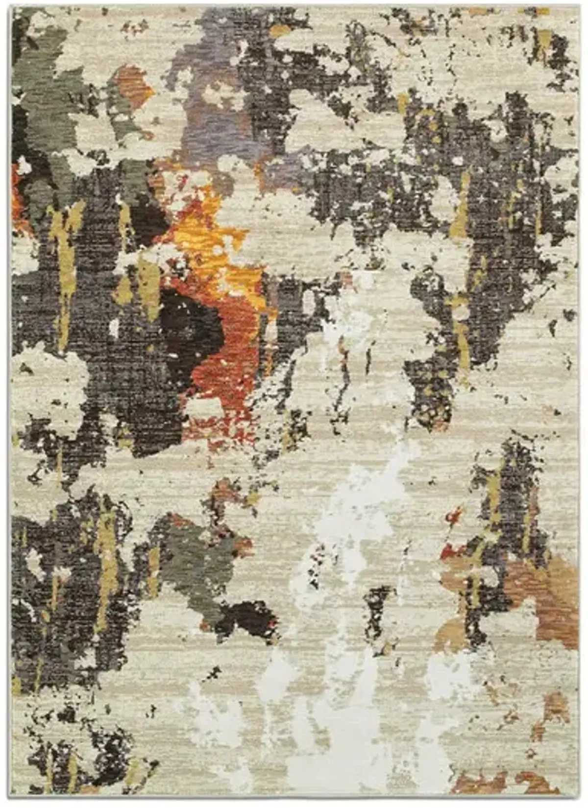Evolution Vanilla Pewter Area Rug - 1 10  X 3 2 