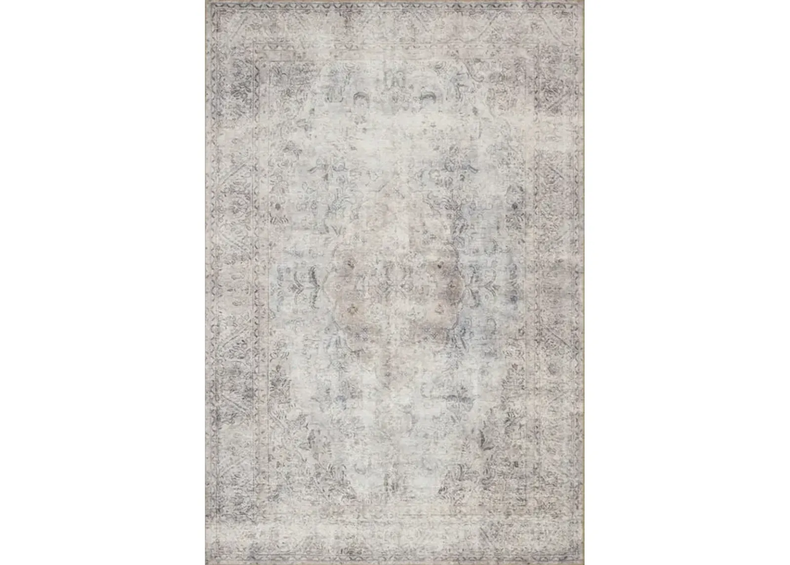 Loren Silver Slate Area Rug