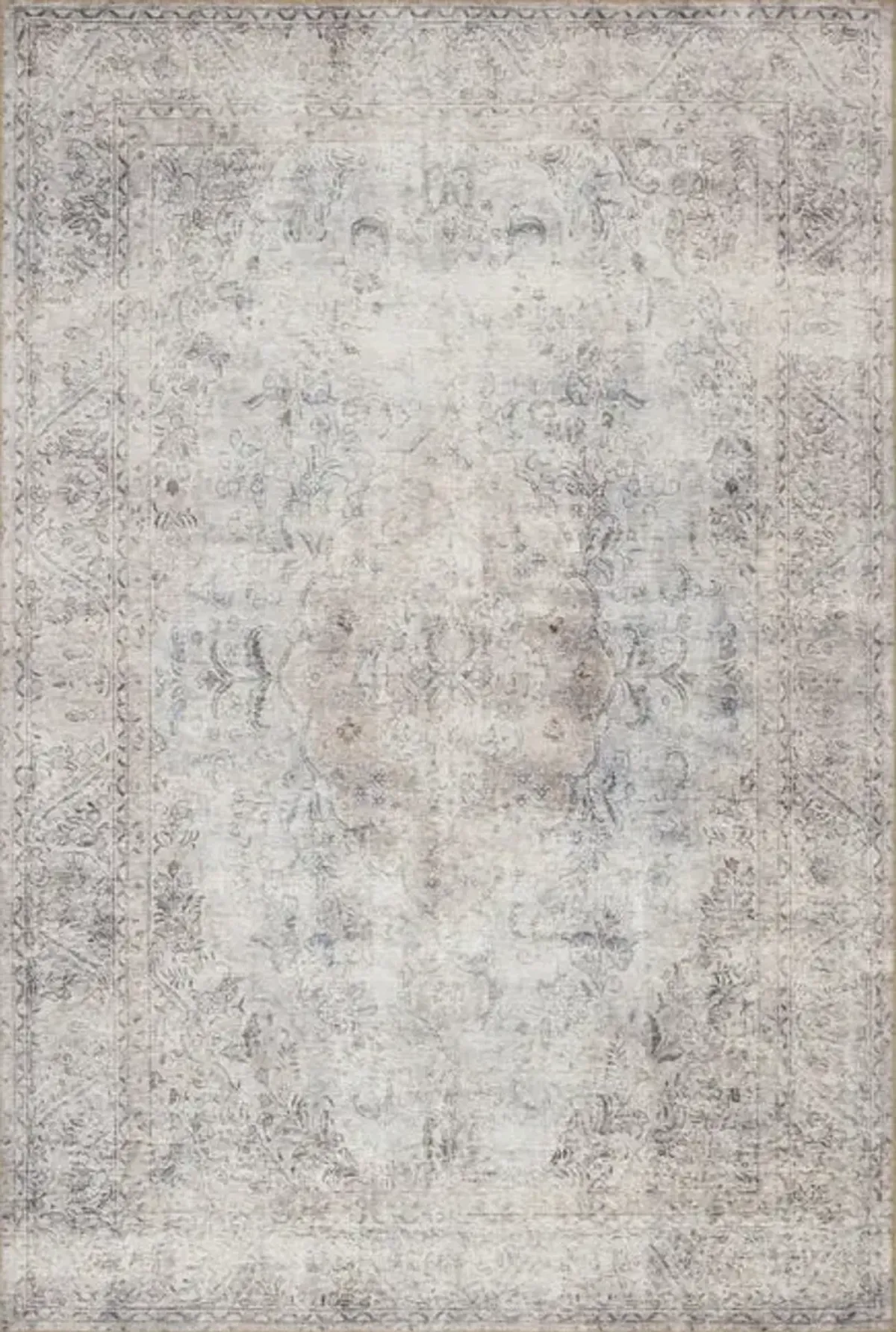 Loren Silver Slate Area Rug