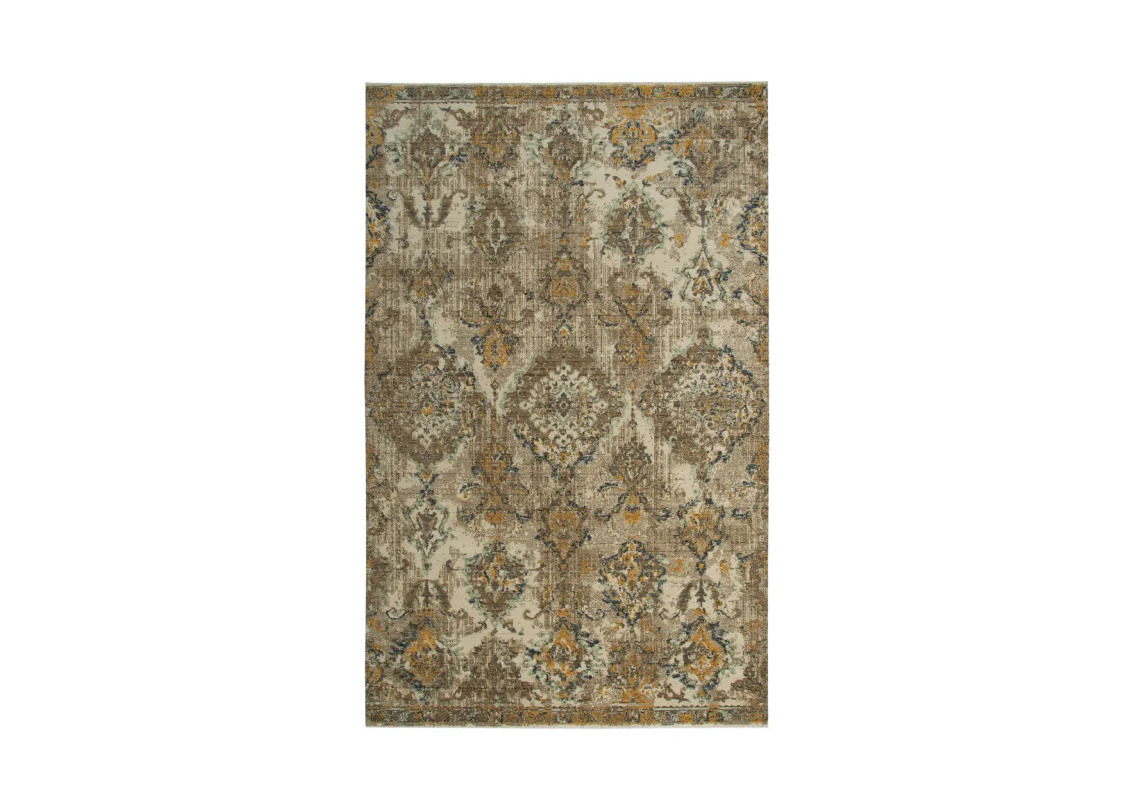 Platinum Beige Brown Area Rug - 2 0  X 3 0 