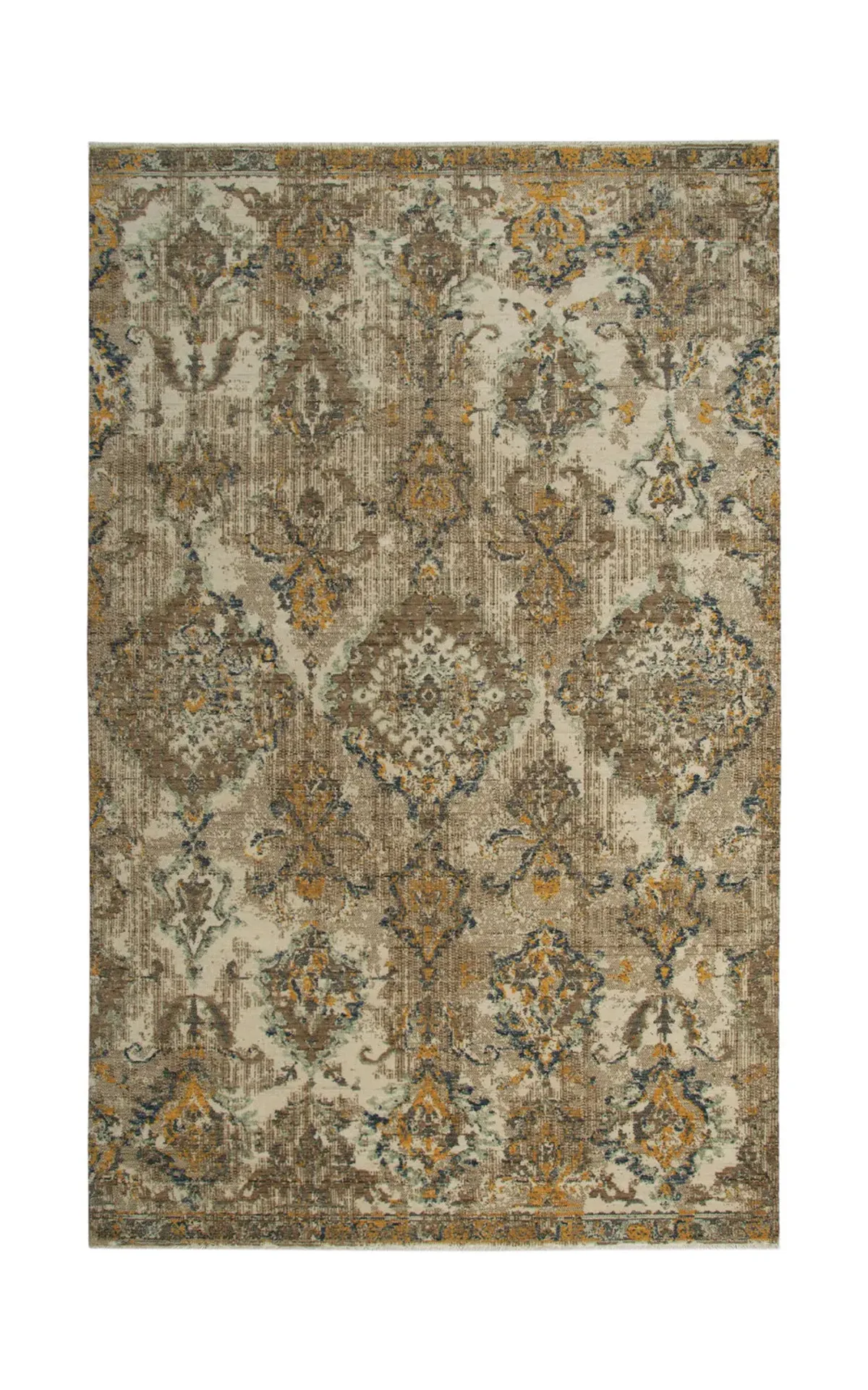 Platinum Beige Brown Area Rug - 2 0  X 3 0 