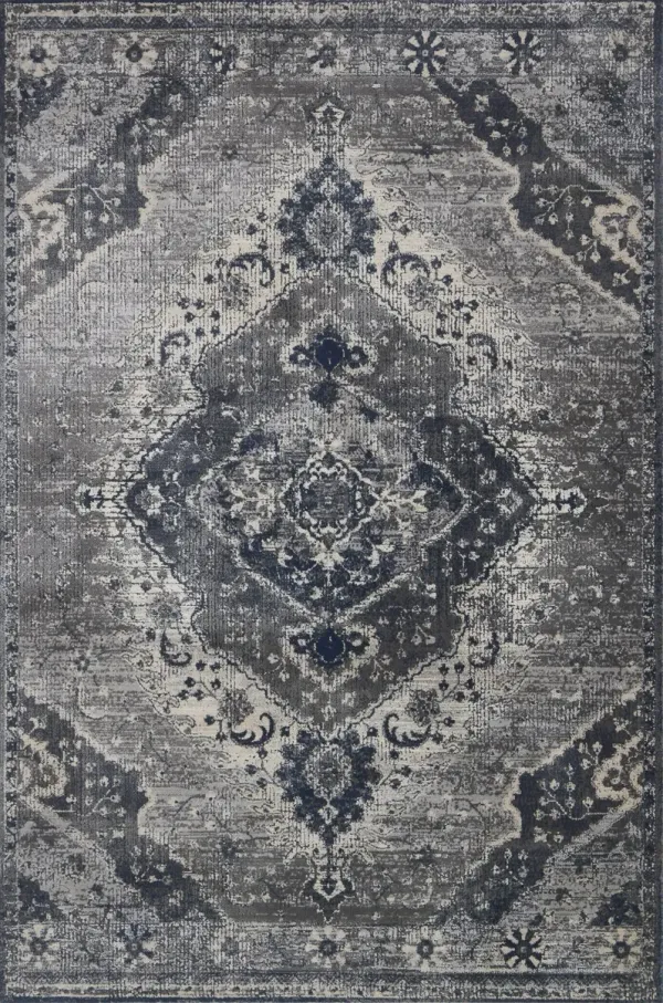 Magnolia Home Everly Silver Grey Area Rug - 2 7  x 4 0  
