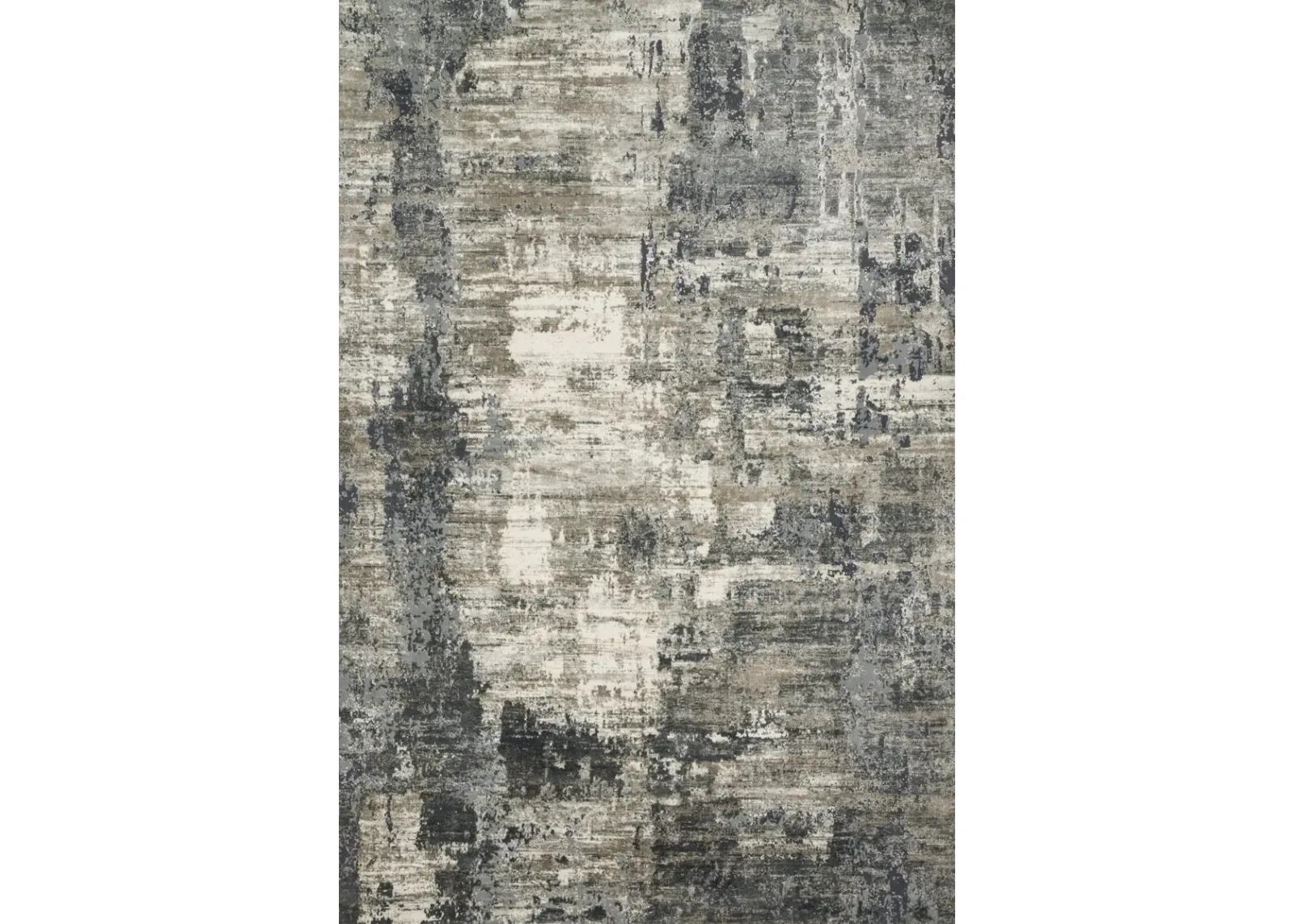 Cascade Ivory Charcoal Area Rug - 2 7  X 4 0 