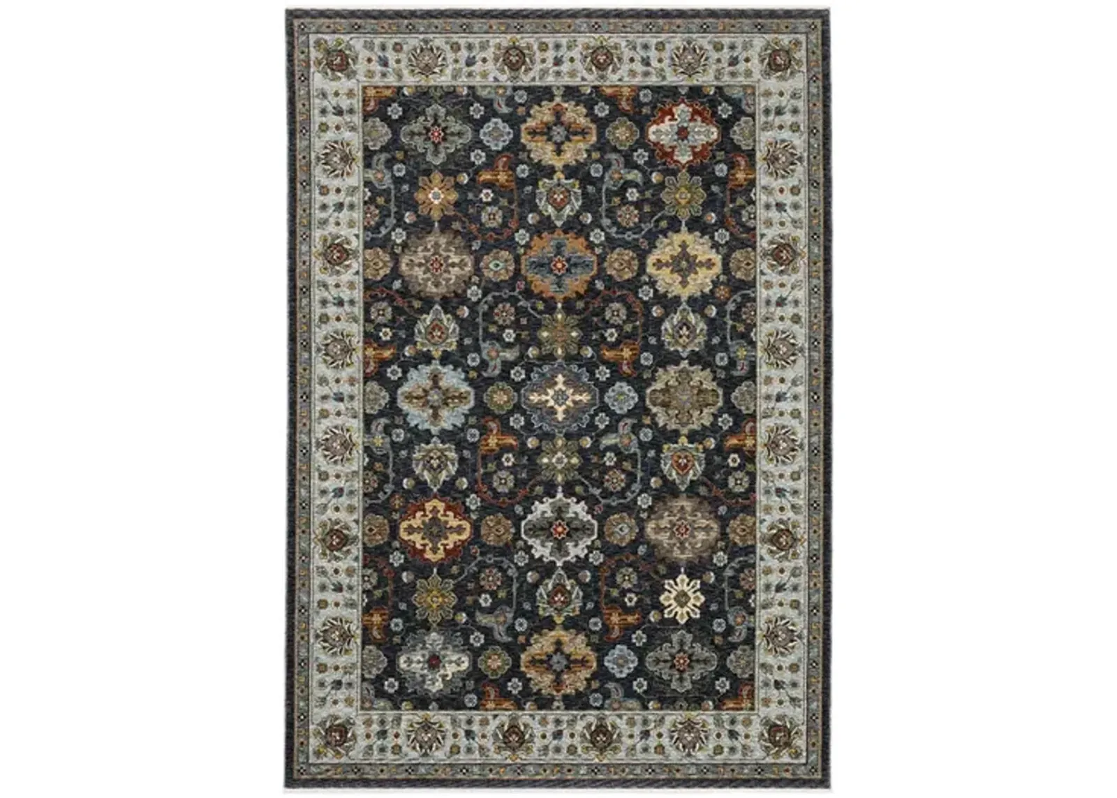 Aberdeen Mosaic Charcoal Area Rug - 2 0  x 3 0  