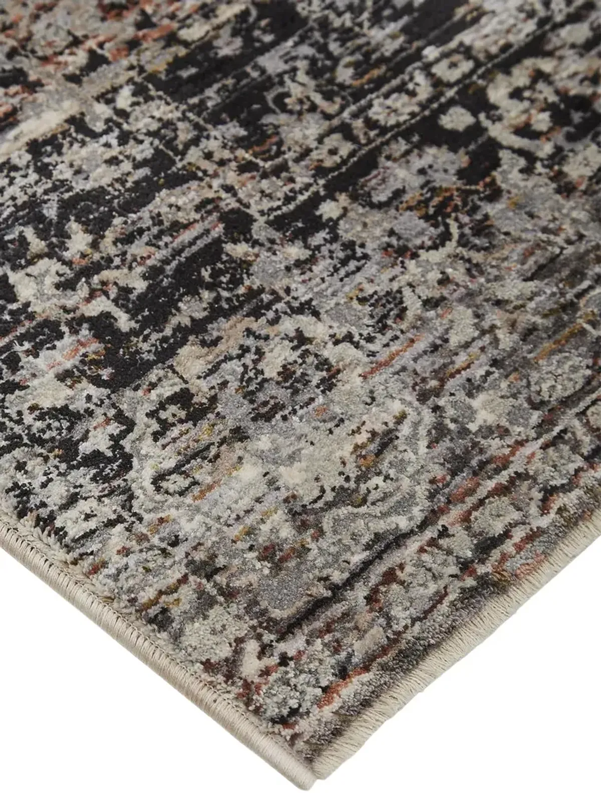 Caprio Blue Rust Area Rug - 2 0  x 3 4   