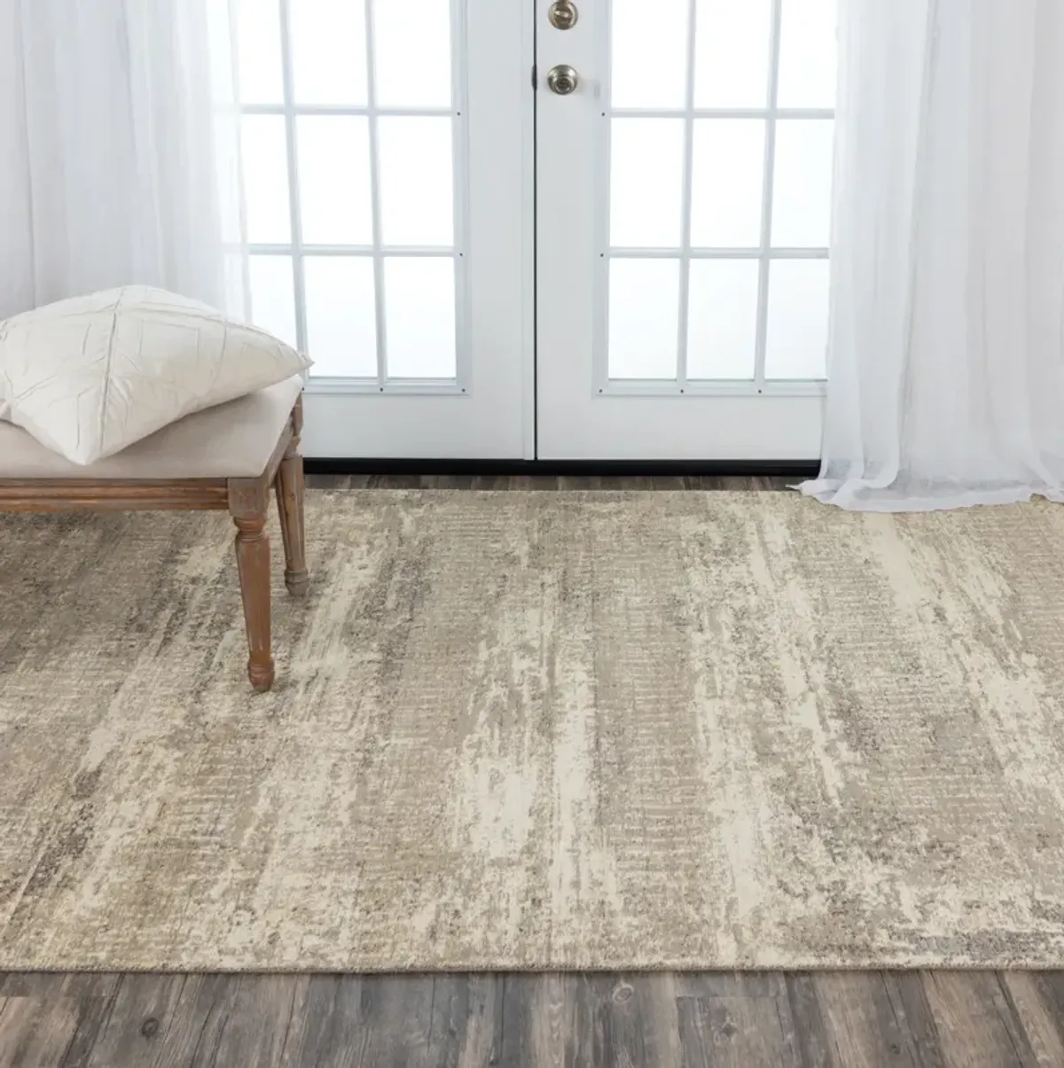 Couture Beige Brown Area Rug - 2 0  X 3 0 