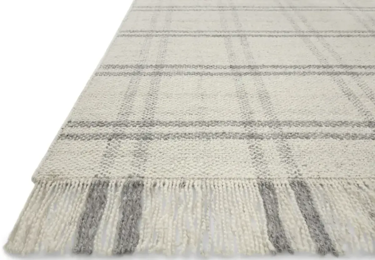 Magnolia Home Caleb Natural Grey Area Rug - 2 3  x 3 9   