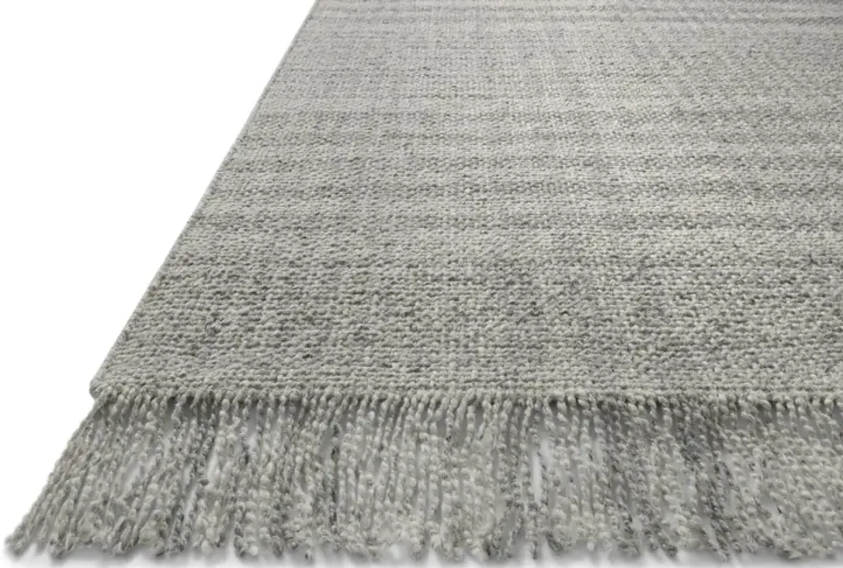 Magnolia Home Caleb Grey Dark Grey Area Rug - 2 6  x 7 6   