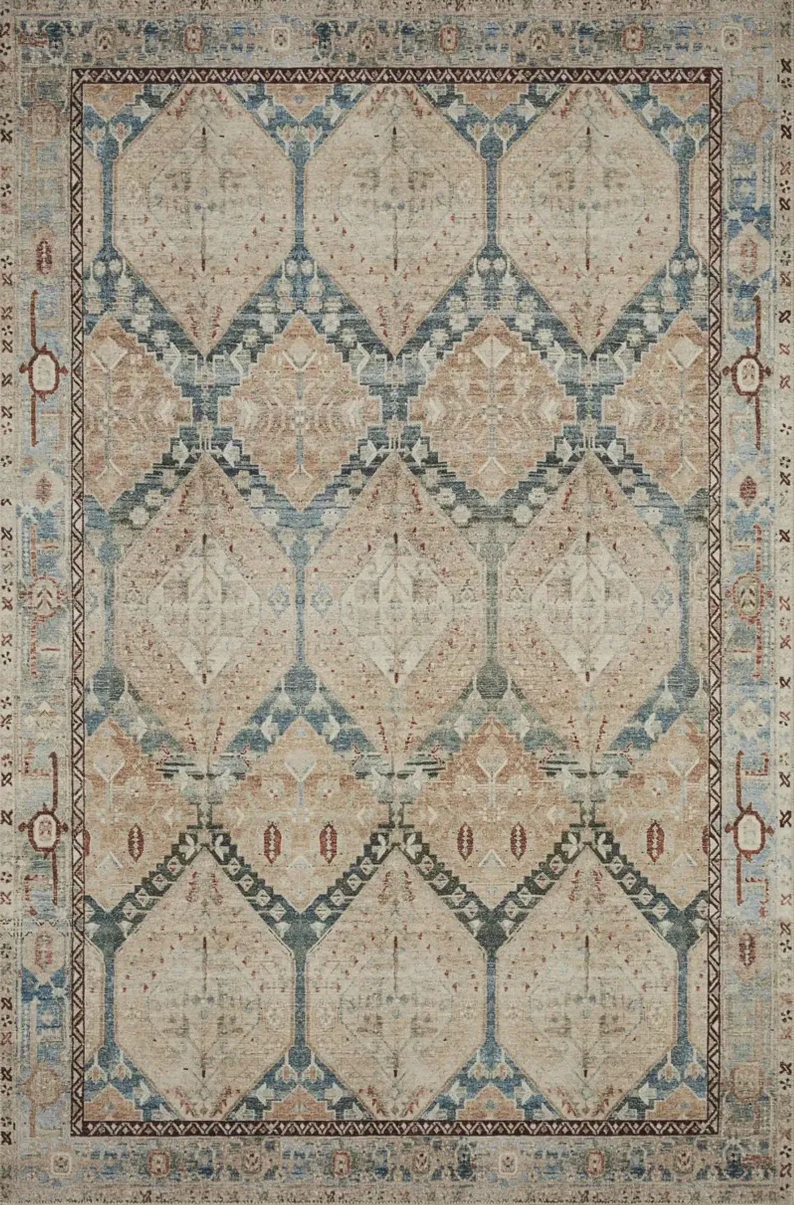 Magnolia Home Lenna Denim Sand Area Rug - 2 0  X 5 0 