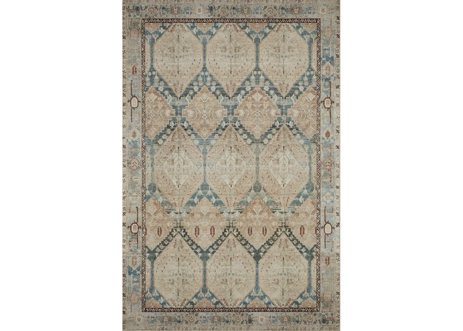 Magnolia Home Lenna Denim Sand Area Rug - 2 3  X 3 9 