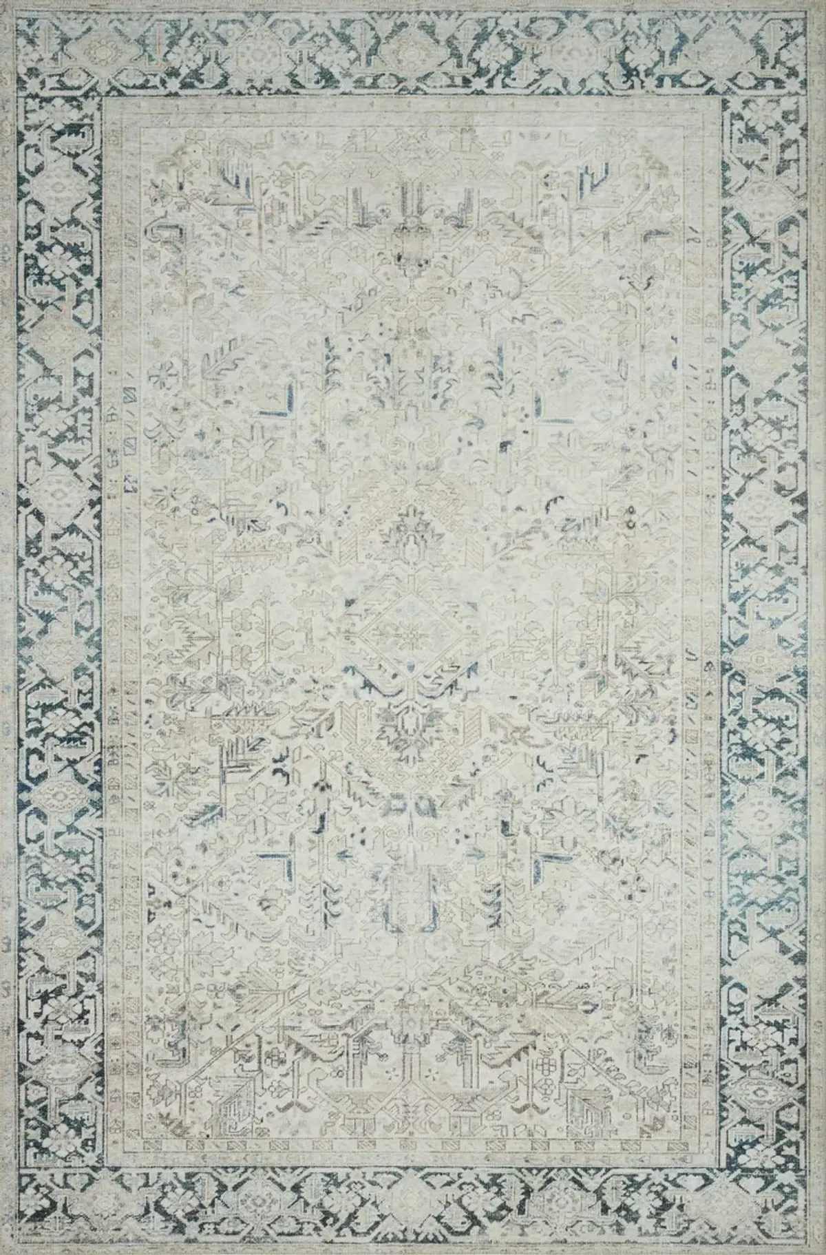 Magnolia Home Lenna Natural Denim Area Rug - 2 3  x 3 9  