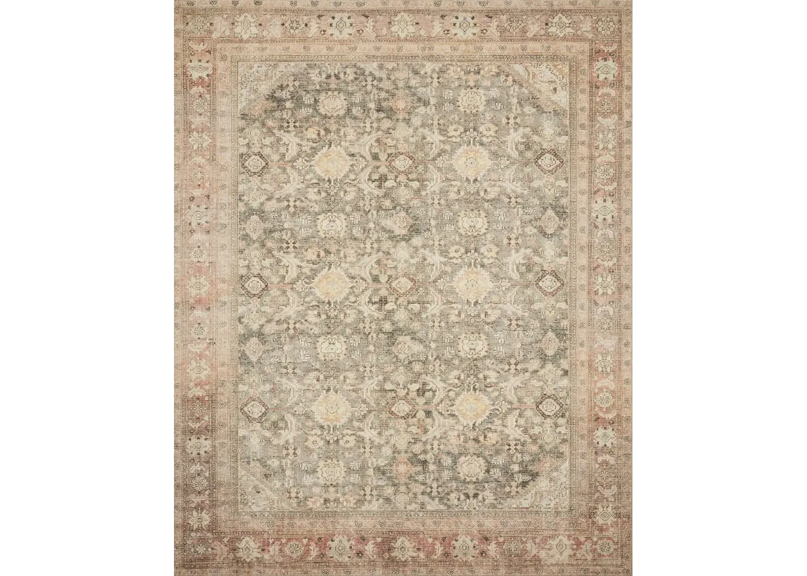 Magnolia Home Deven Charcoal Blush Area Rug