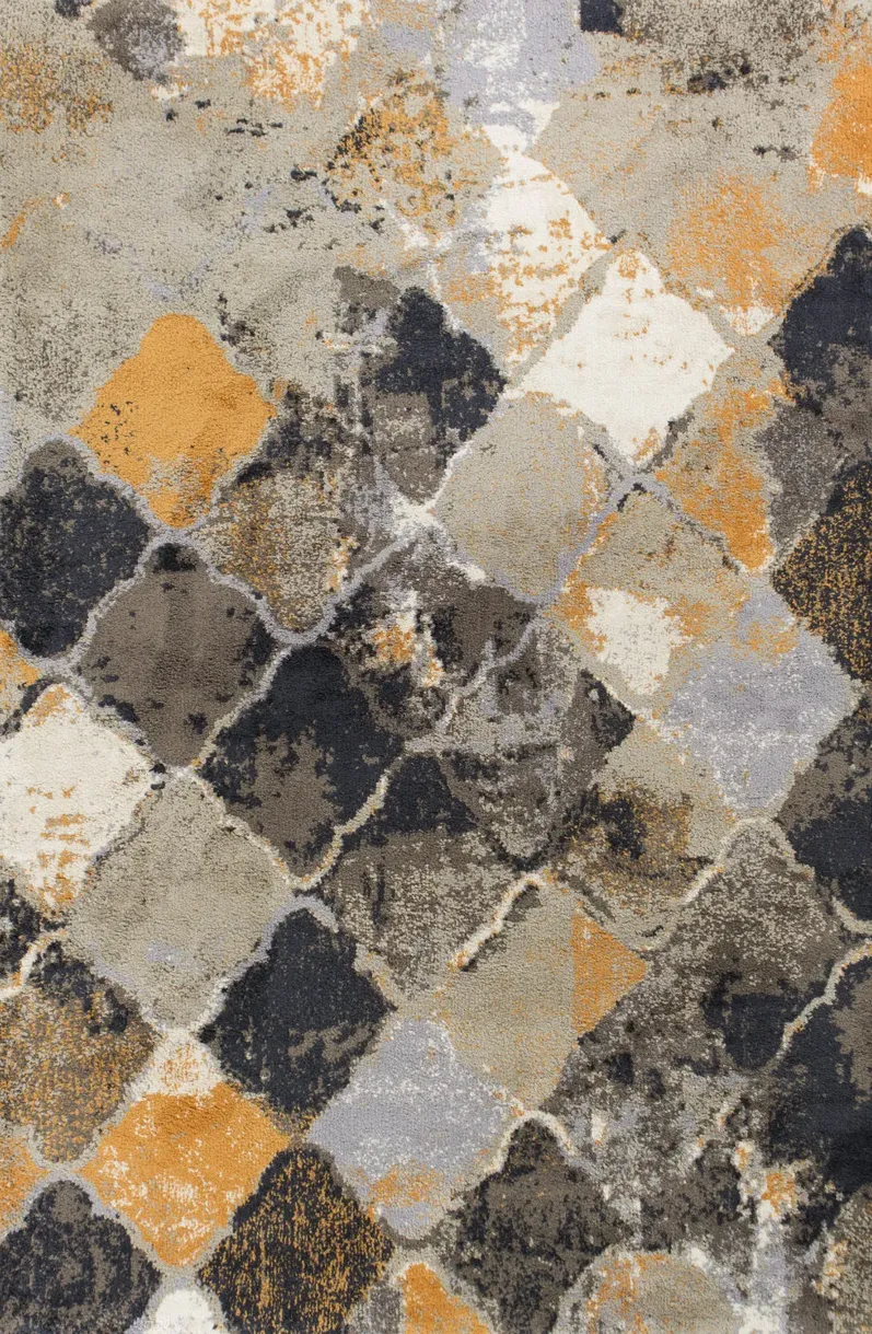 Madison Multi Abstract  Area Rug - 3 3  X 4 11 