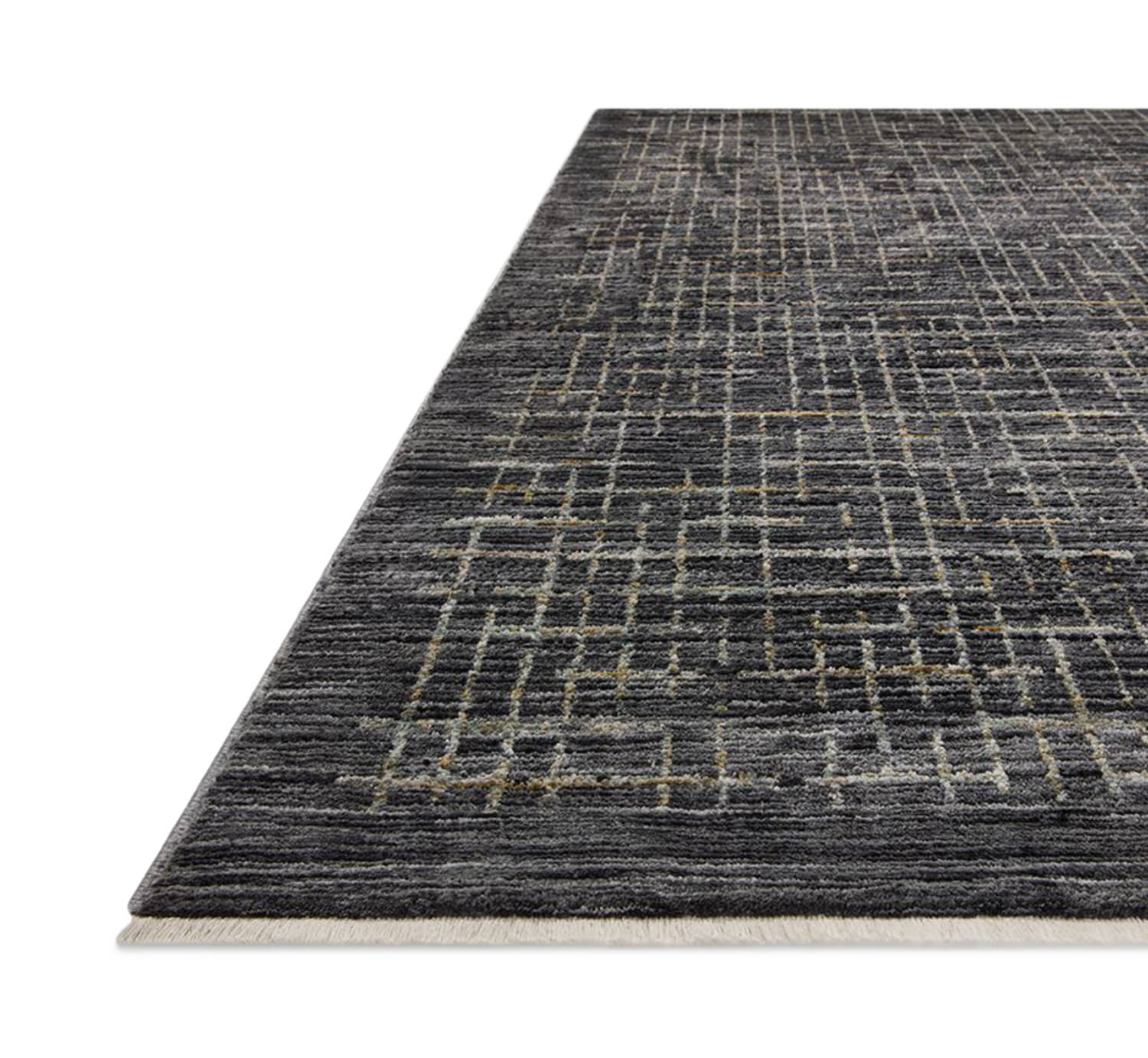 Soho Onyx Silver 2 3  x 3 10  Area Rug