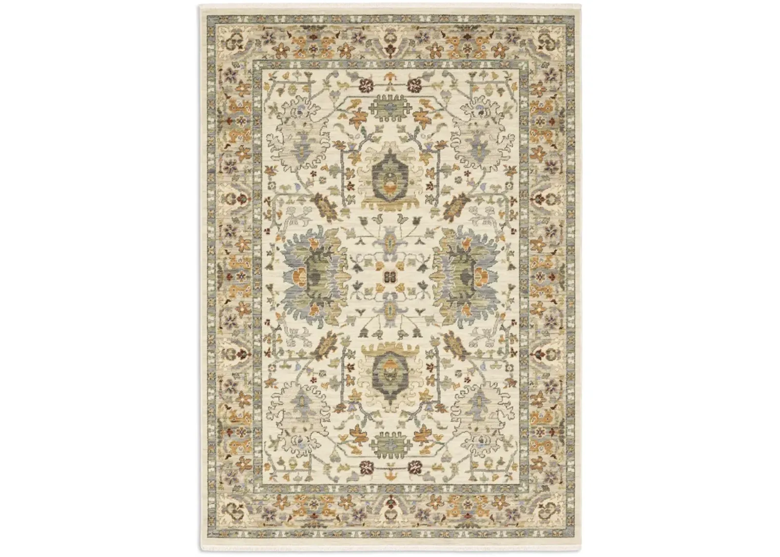 Lucca Ivory Multi 2 0  x 3 0  Area Rug