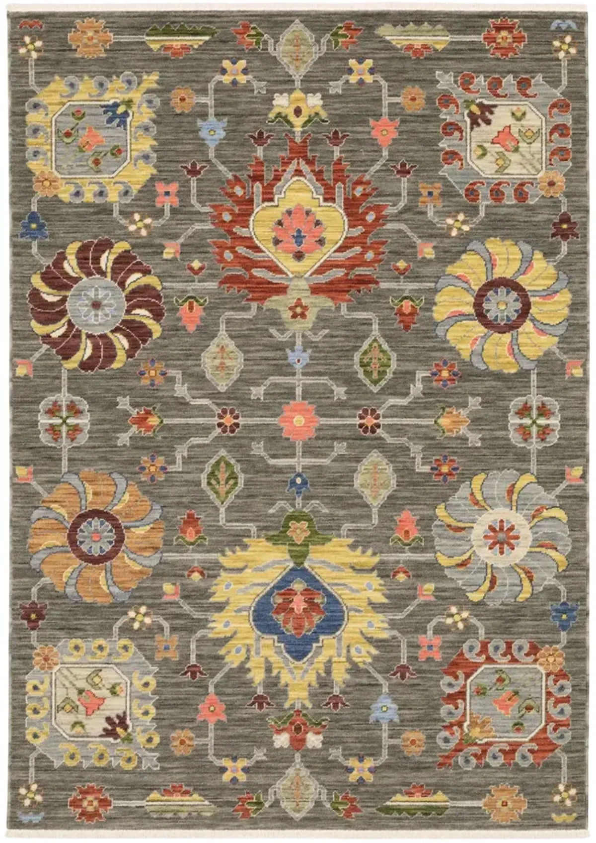 Lucca Grey Multi 2 0  x 3 0  Area Rug