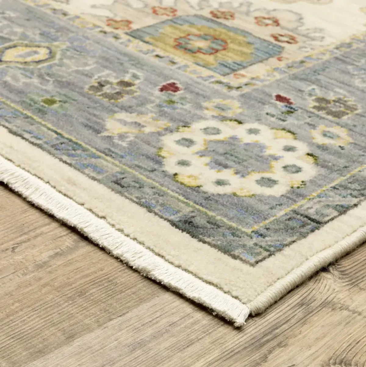 Lucca Blue Ivory - 2 0  x 3 0  Area Rug