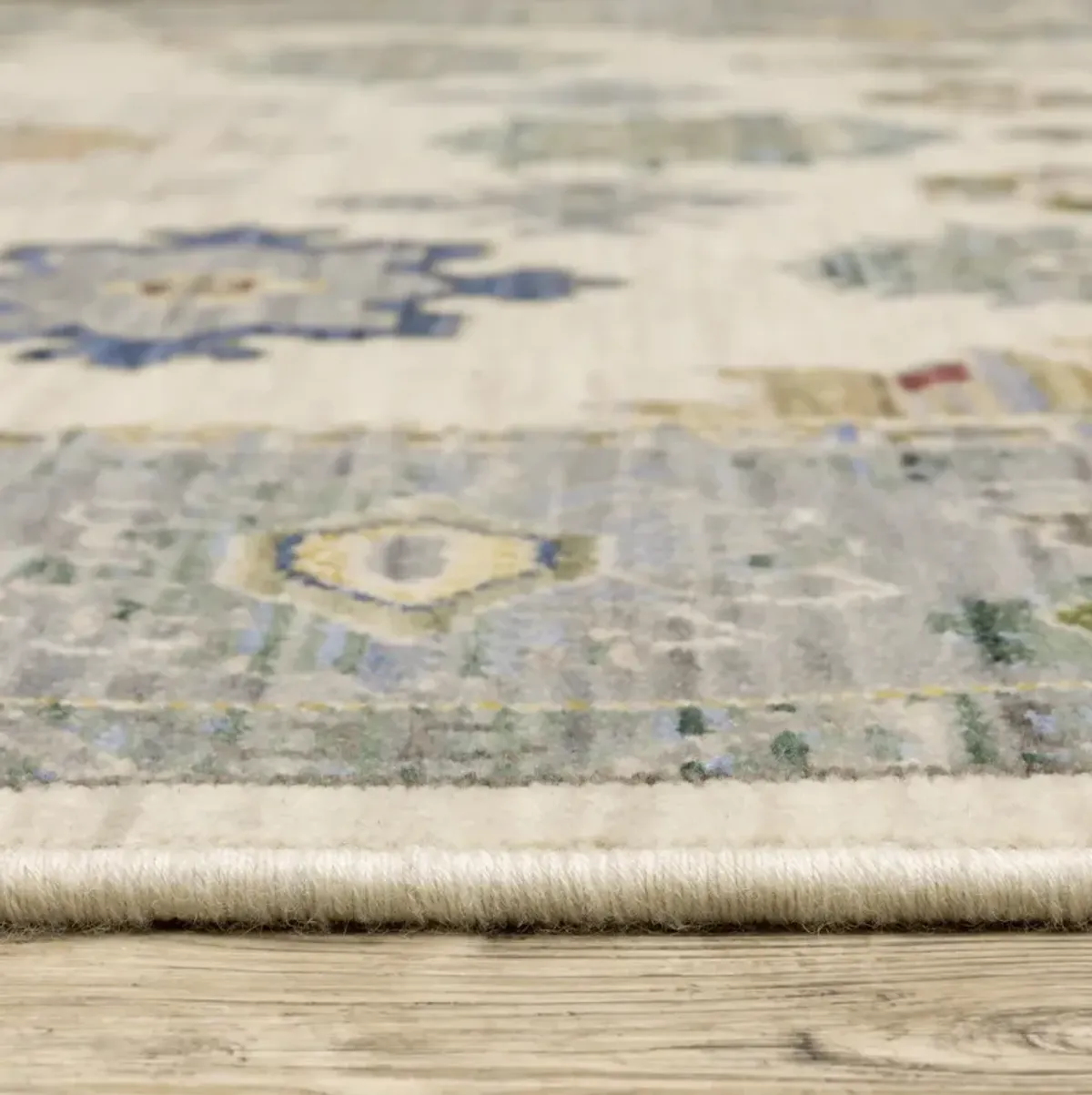 Lucca Blue Ivory - 2 0  x 3 0  Area Rug