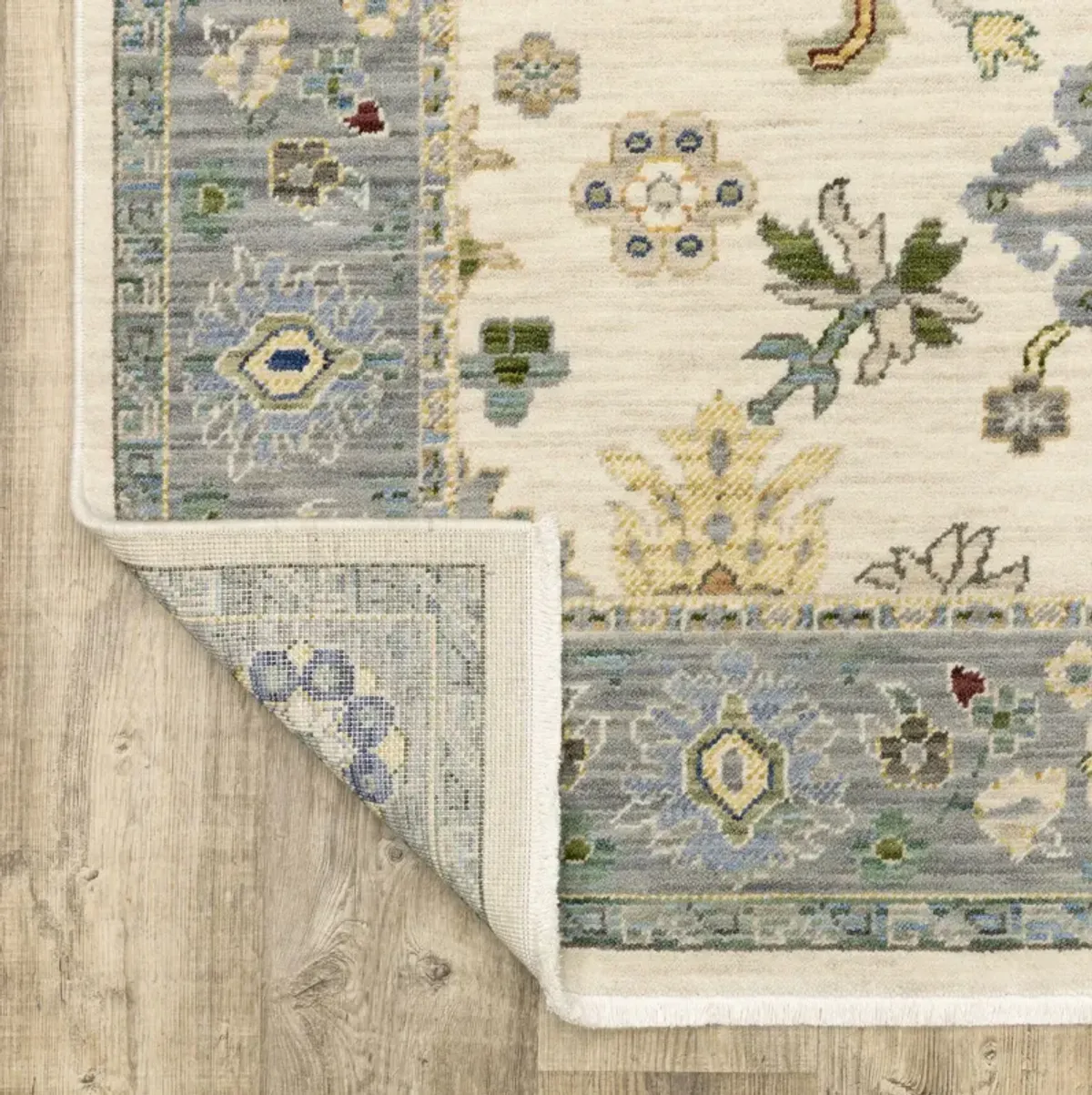 Lucca Blue Ivory - 2 0  x 3 0  Area Rug