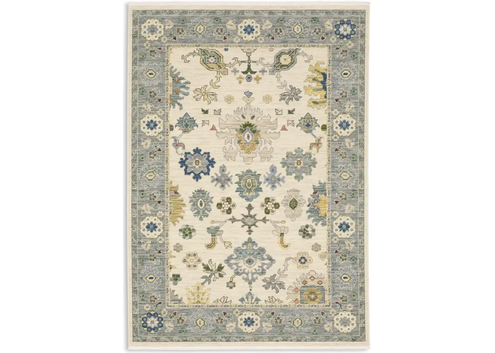 Lucca Blue Ivory - 2 0  x 3 0  Area Rug