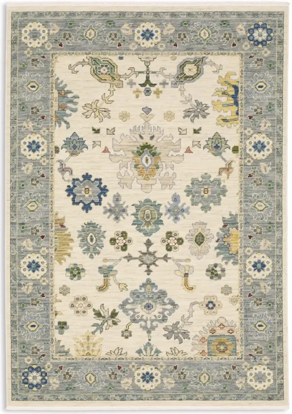 Lucca Blue Ivory - 2 0  x 3 0  Area Rug