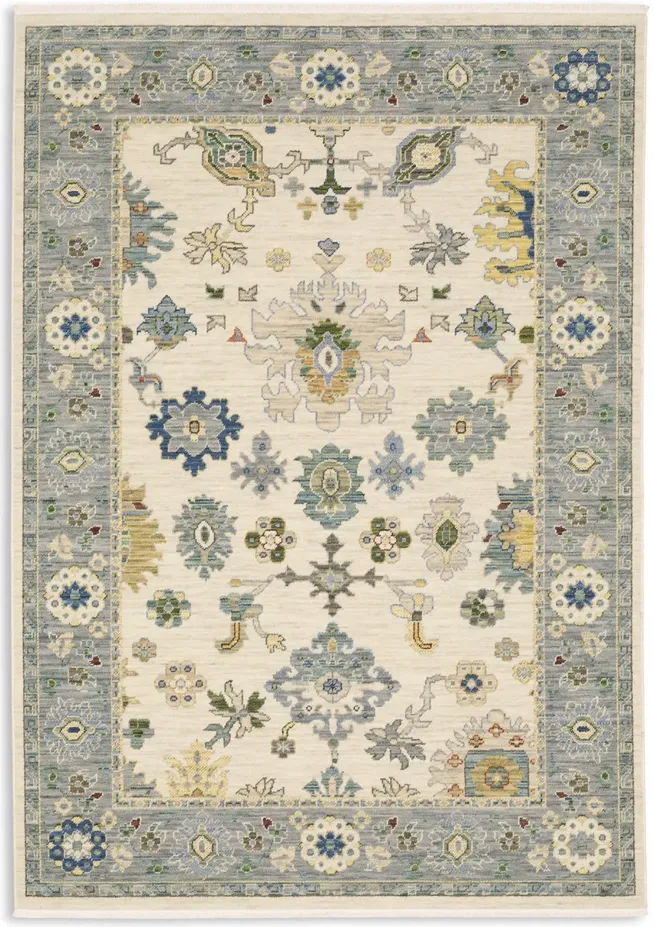 Lucca Blue Ivory - 2 0  x 3 0  Area Rug