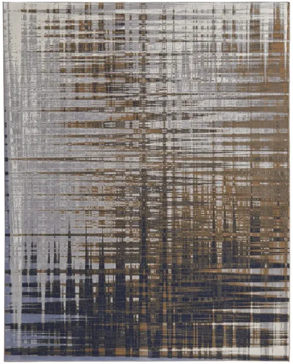 Clio Navy Gray 2 0  x 3 0  Area Rug