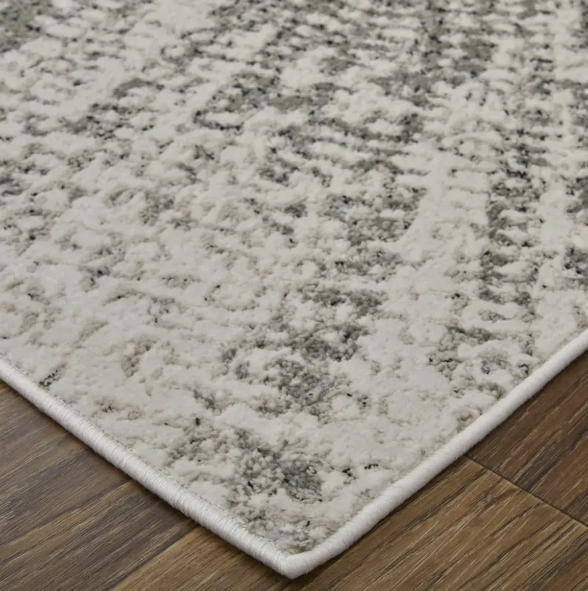 Micah Jump Ivory Silver 1 8  x 2 10  Area Rug