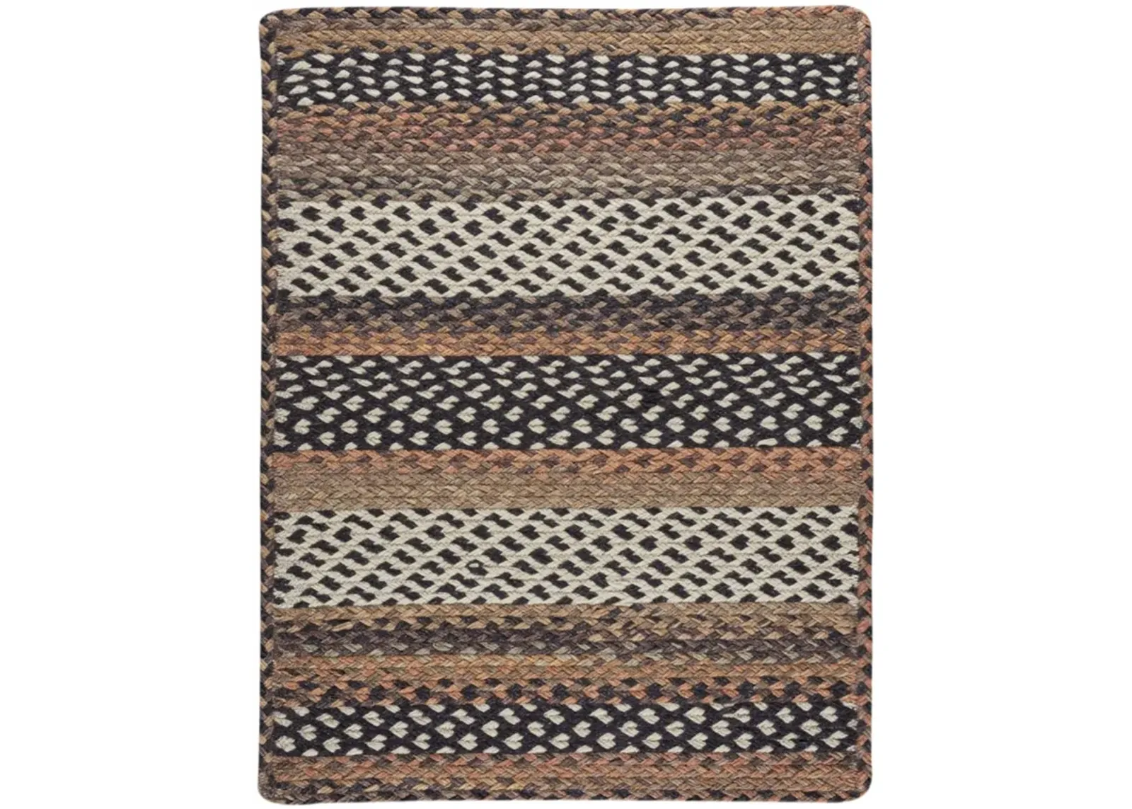 Wanderer Braid Cognac 3 0  x 5 0  Area Rug