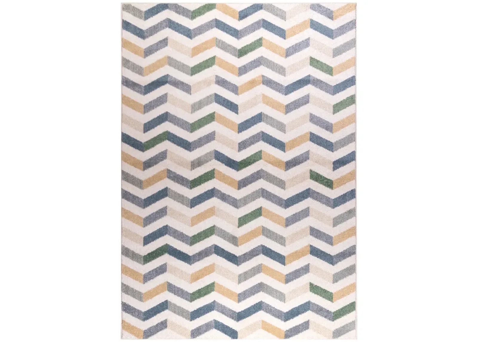 Benchmark White - 2 7  x 3 11  Area Rug