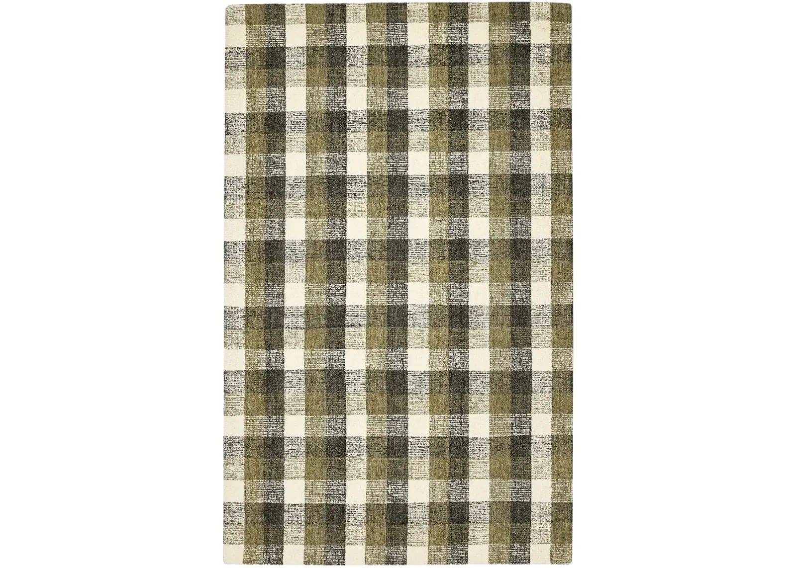 Tartan Khaki Area Rug - 2 0  X 3 0  