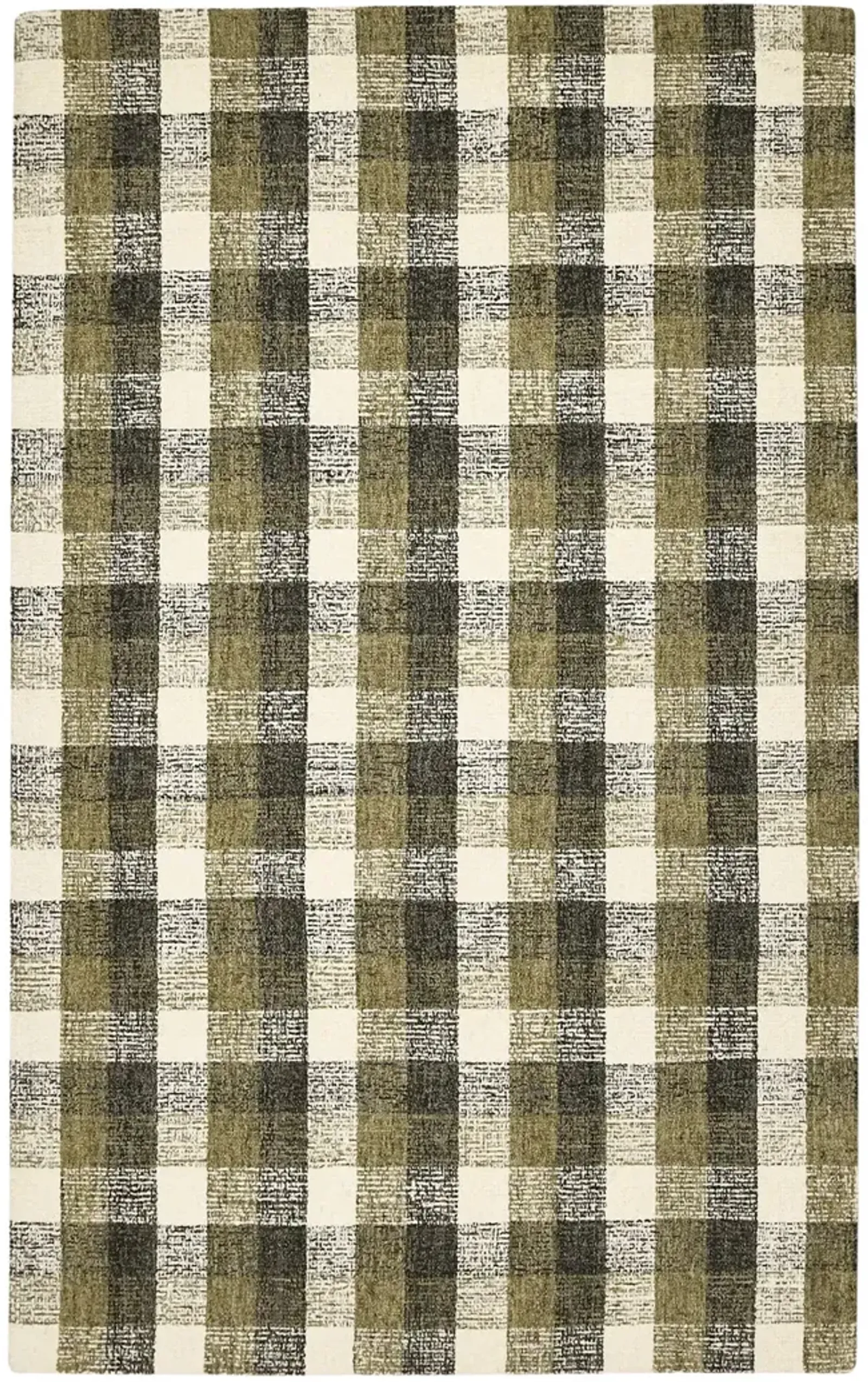 Tartan Khaki Area Rug - 2 0  X 3 0  